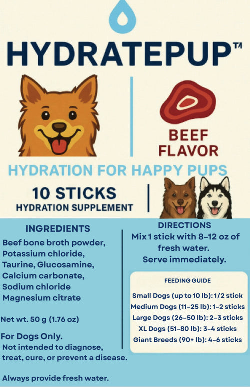 BEEF FLAVORED HYDRATION STICKS - 10 COUNT
